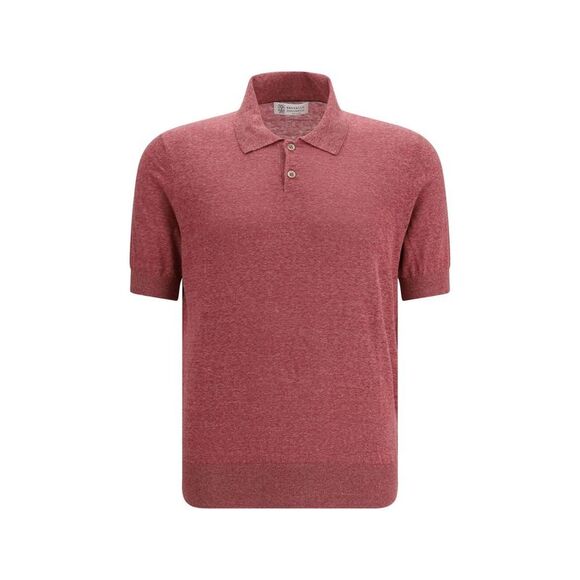 Brunello Cucinelli Multicolor Linen Polo Men's Shirt